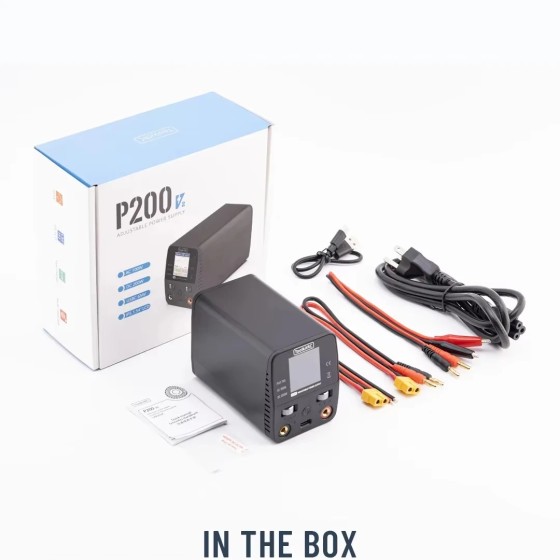Wholesale ToolkitRC P200 V2 Mini 30V AC100W DC200W 10A GaN Adjustable Mini Desktop Power Supply USB Output